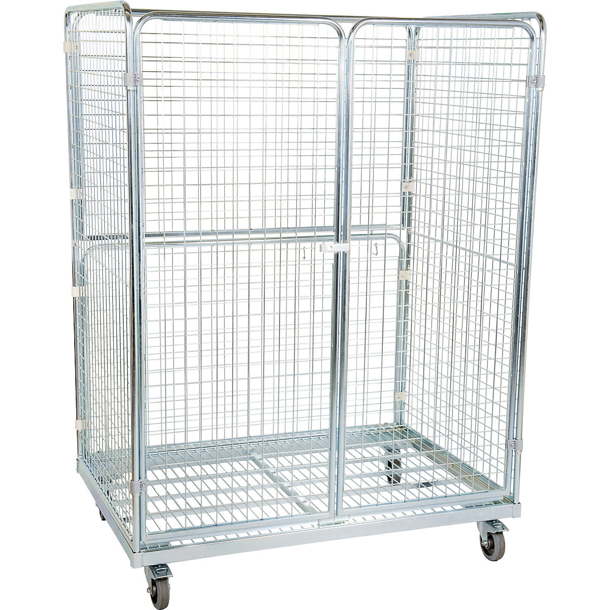 Steel roll container