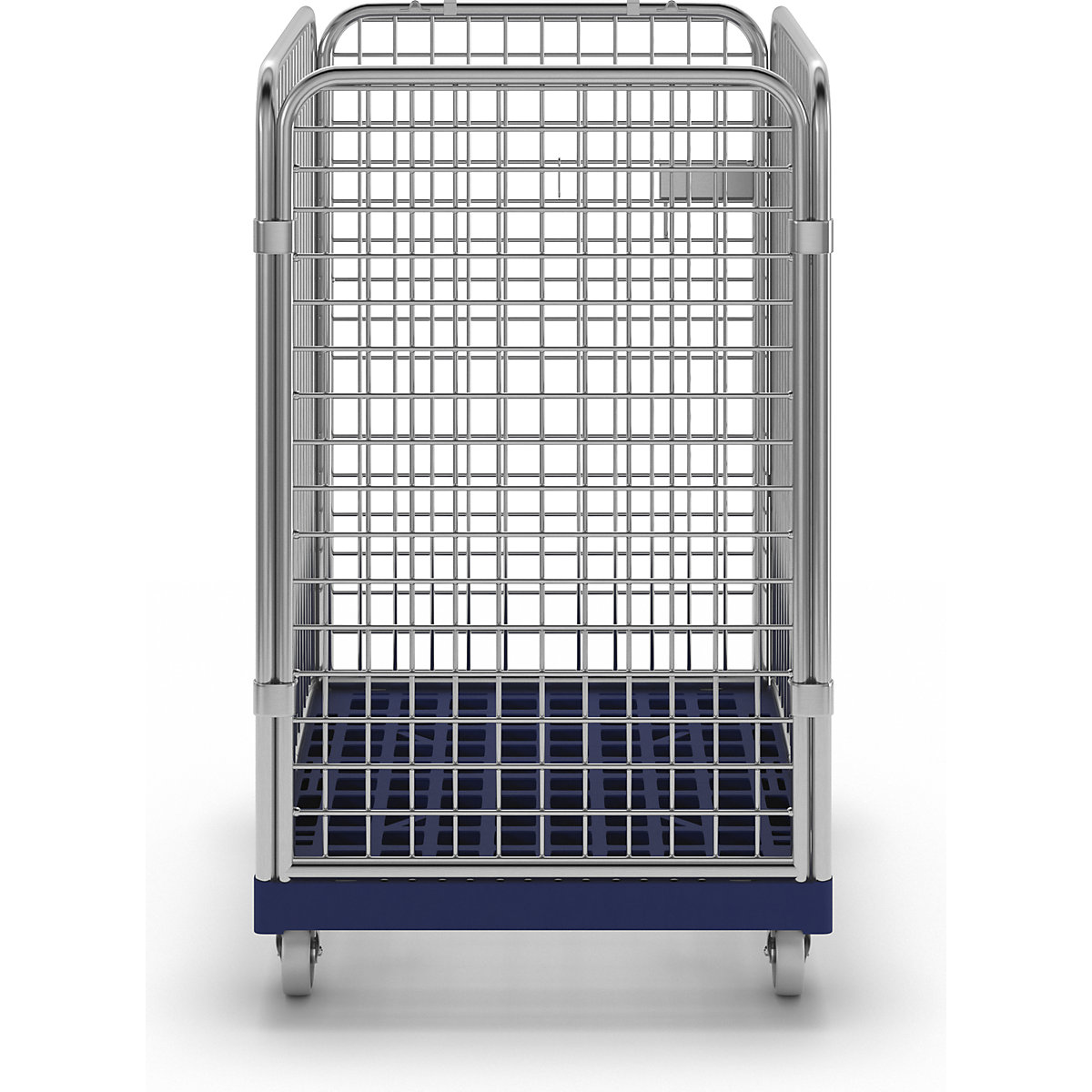 Wire mesh container with plastic dolly (Product illustration 3)-2