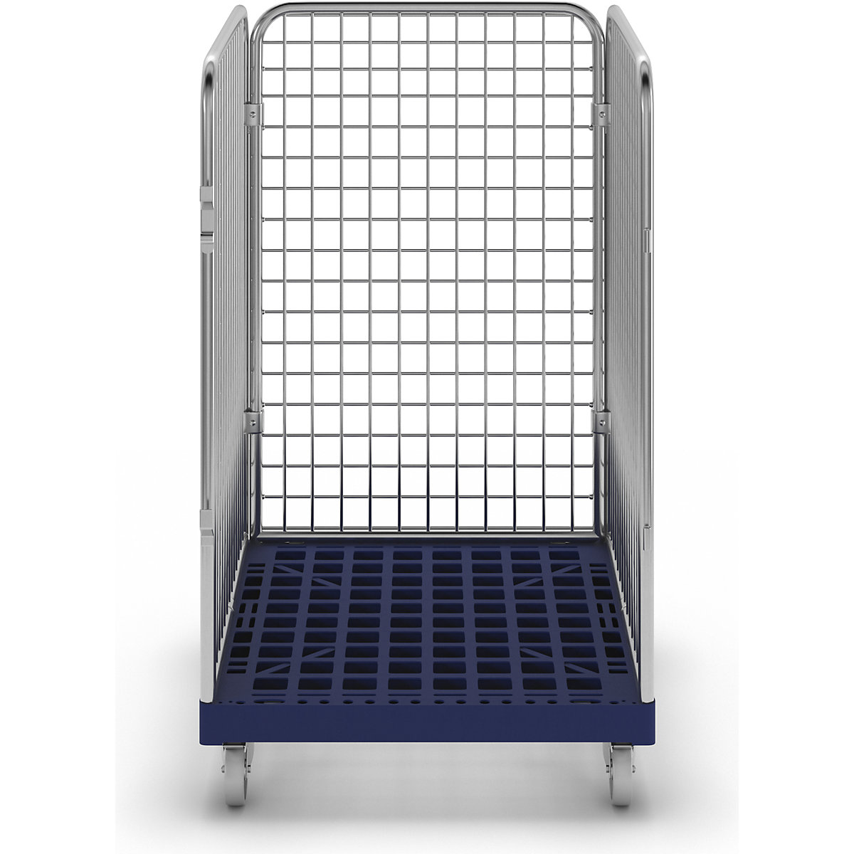 Wire mesh container with plastic dolly (Product illustration 5)-4