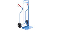 Premium sack truck with wire mesh rear panel