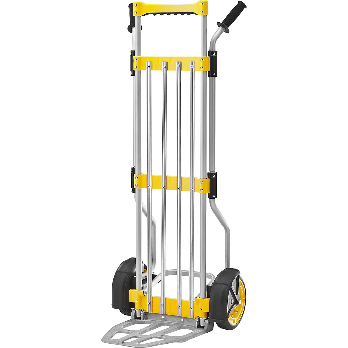 Sack truck made of aluminium, KlappSTAR-S folding truck, with puncture-proof tyres, 2+ items-6