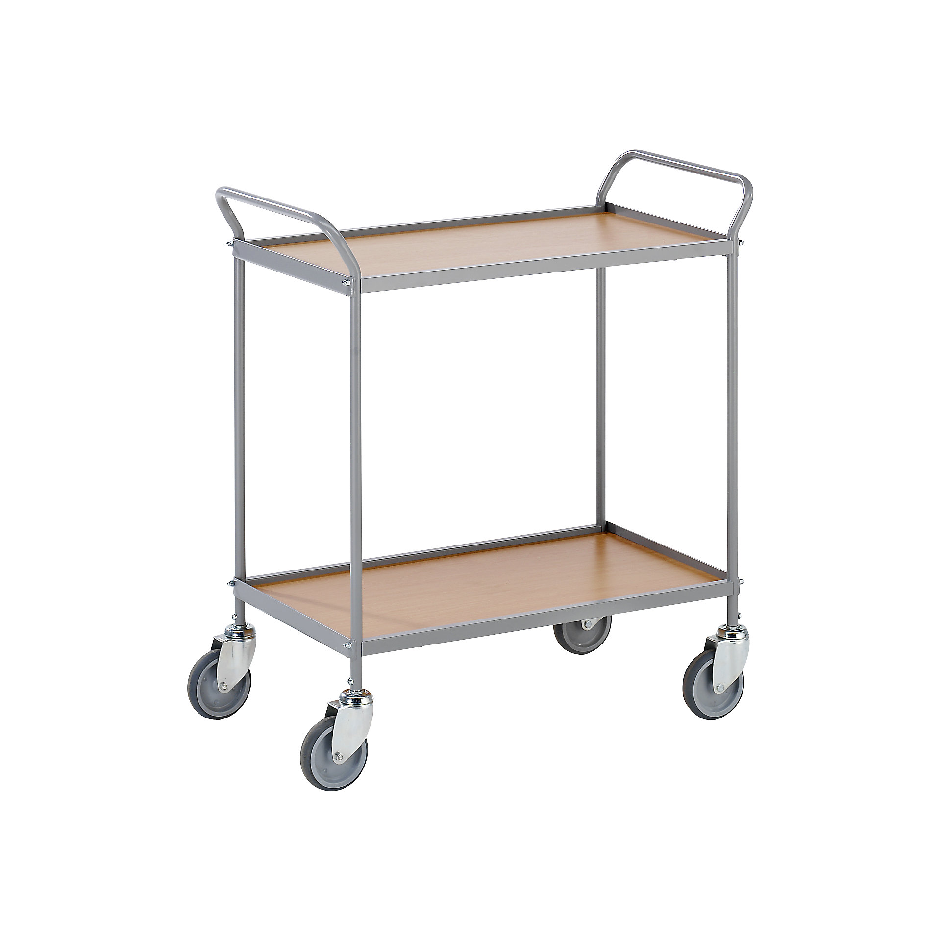 EUROKRAFTpro Serving trolley shelf height 590 mm, 2 shelves KAISER