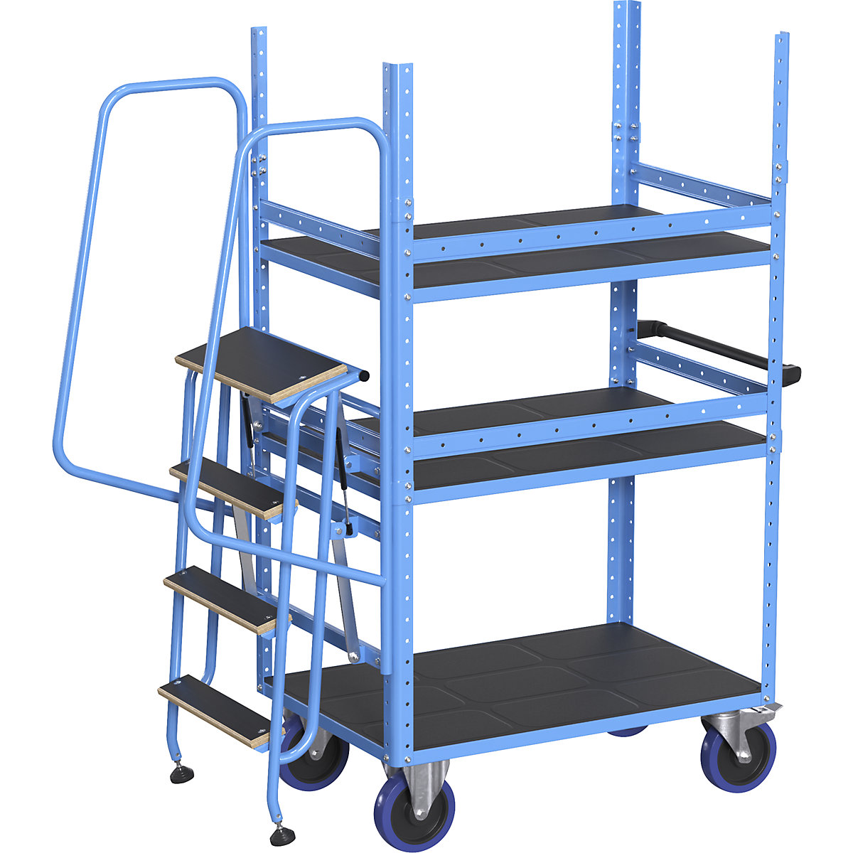 Ladder module with railing – eurokraft pro (Product illustration 5)-4