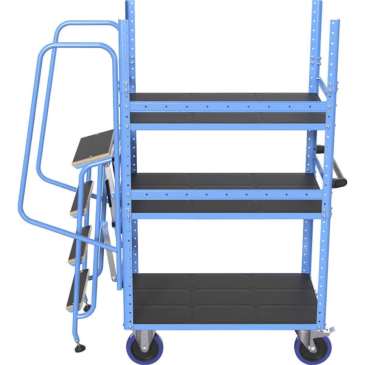 Ladder module with railing – eurokraft pro (Product illustration 4)-3