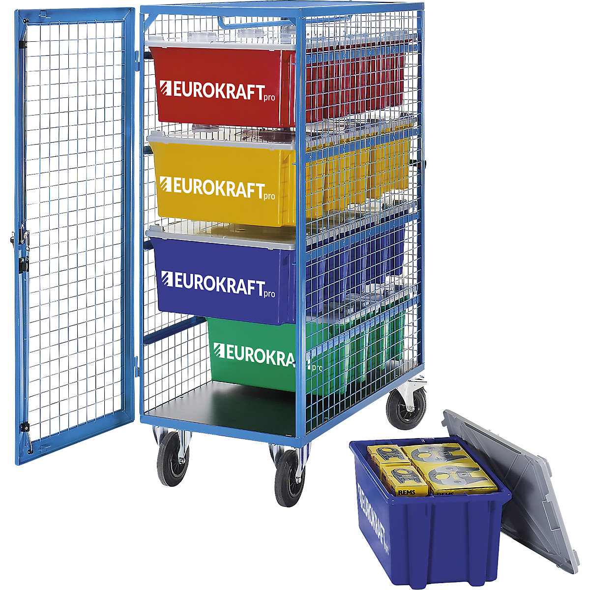 Mesh shelf truck – eurokraft pro (Product illustration 3)-2