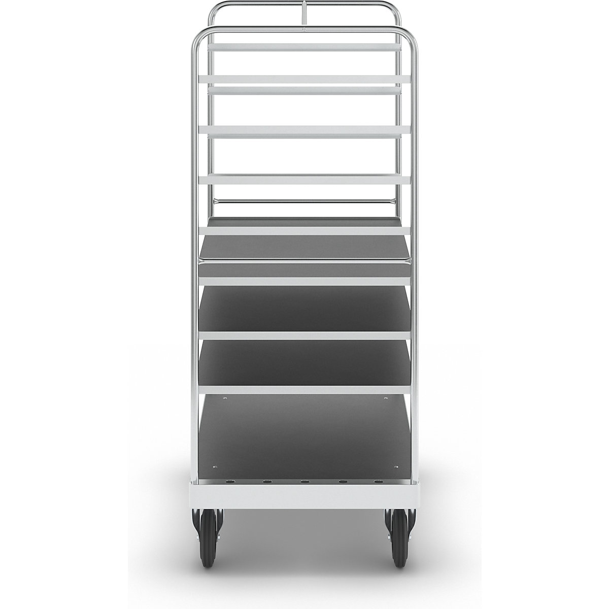 Multi-shelf truck, zinc plated – Kongamek (Product illustration 5)-4