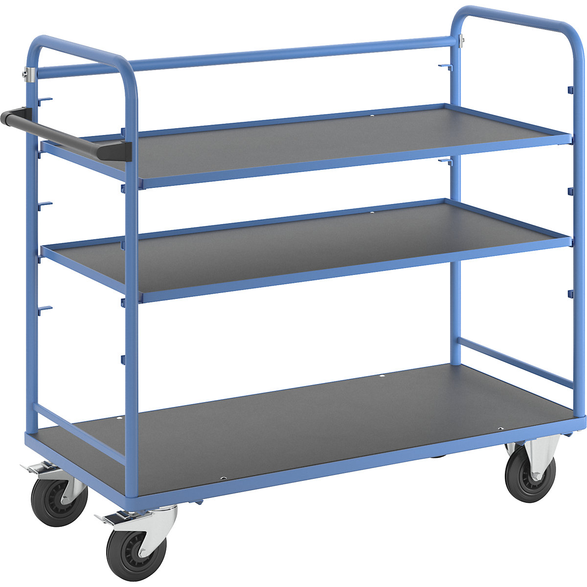 Shelf trolley – eurokraft pro, for 5 shelves, incl. 2 shelves-7