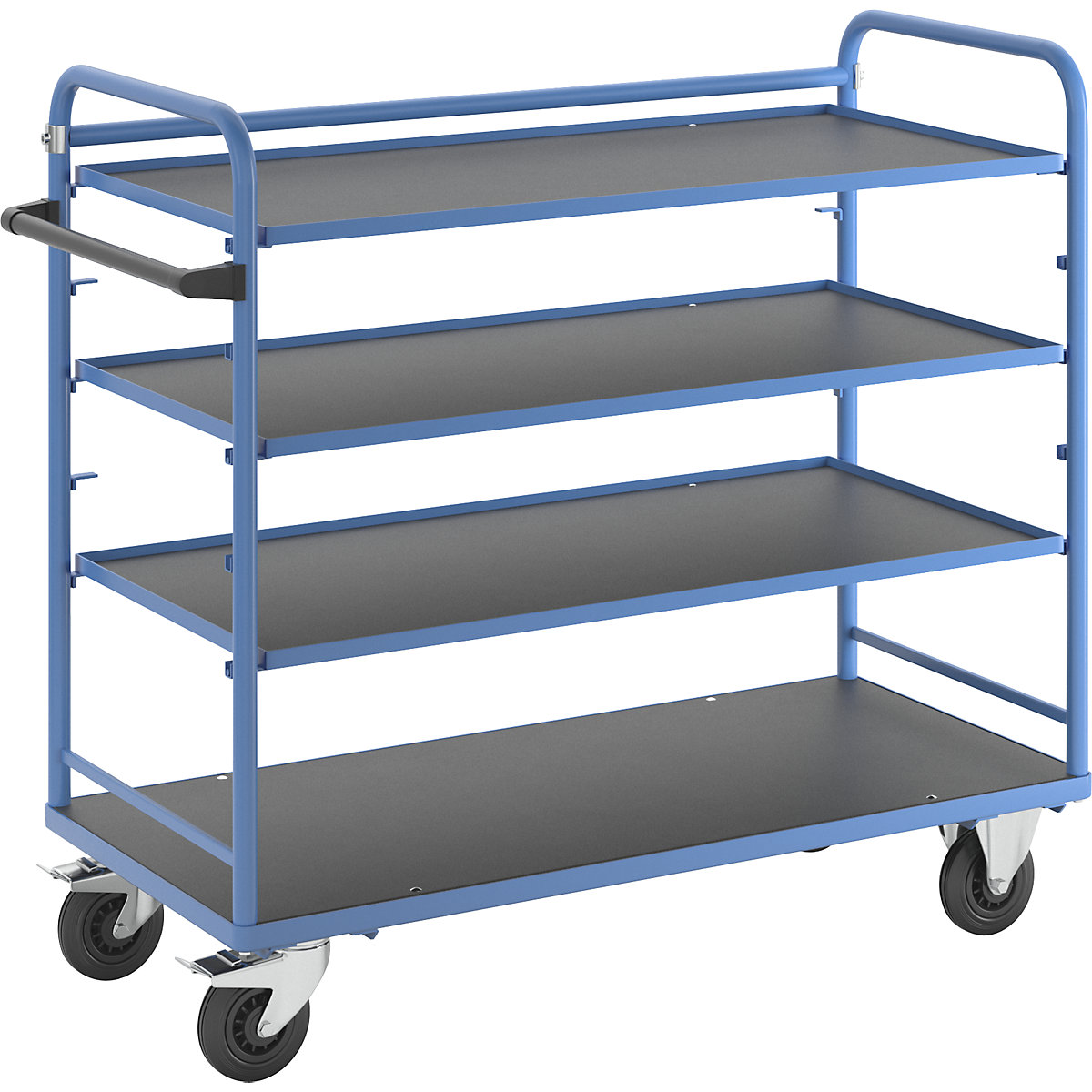 Shelf trolley – eurokraft pro, for 5 shelves, incl. 3 shelves-2