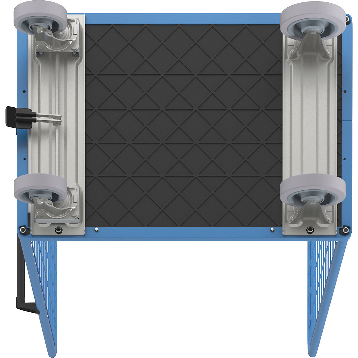 Shelf truck, wire mesh on three sides – eurokraft pro (Product illustration 7)-6