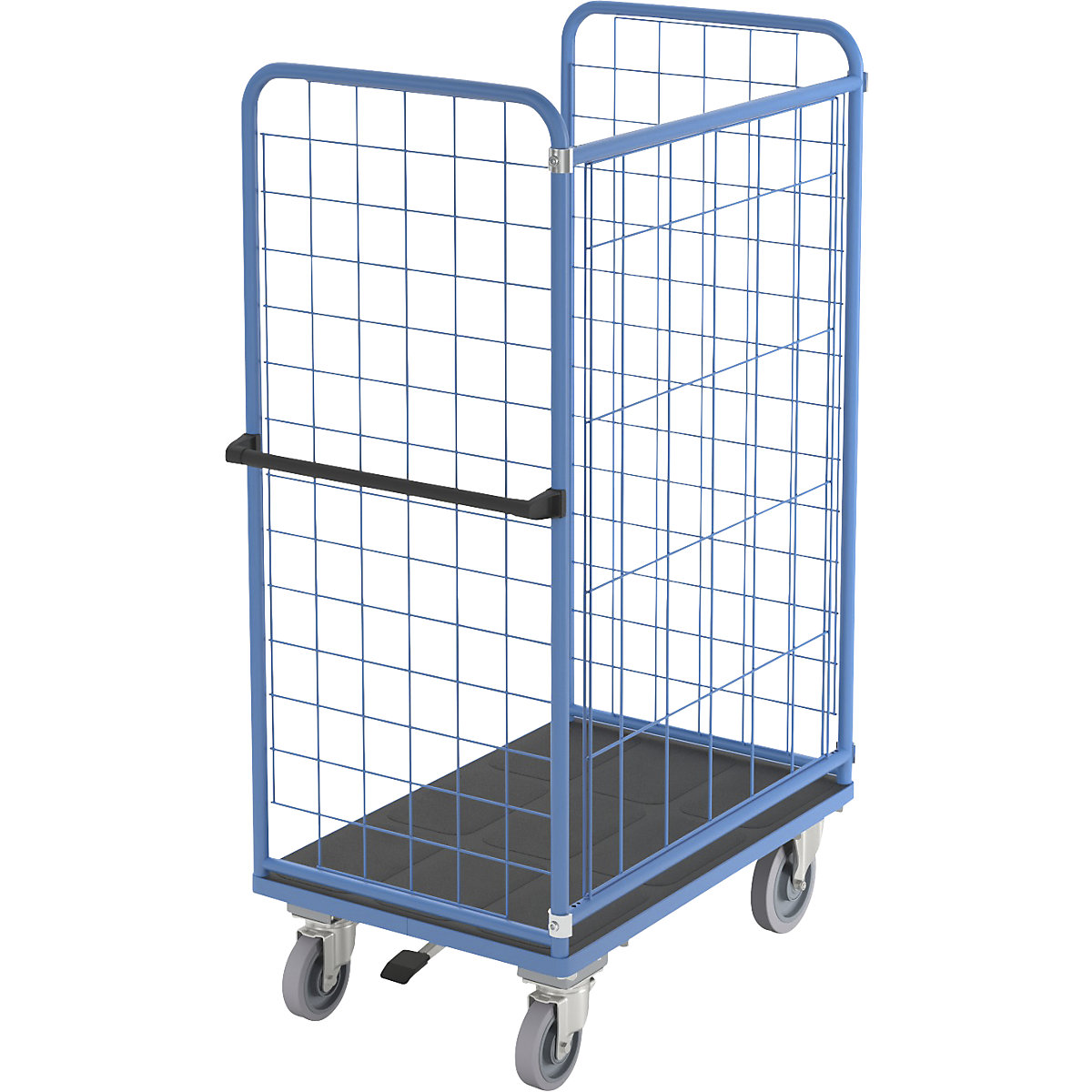Shelf truck, wire mesh on three sides – eurokraft pro (Product illustration 9)-8