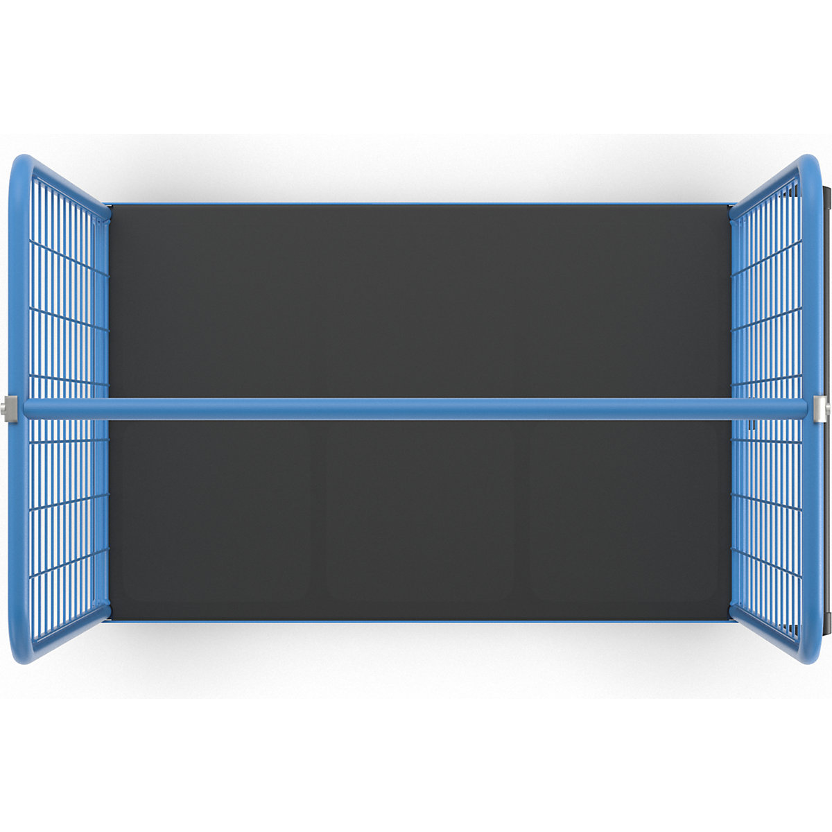 Shelf truck with mesh side panels – eurokraft pro (Product illustration 4)-3