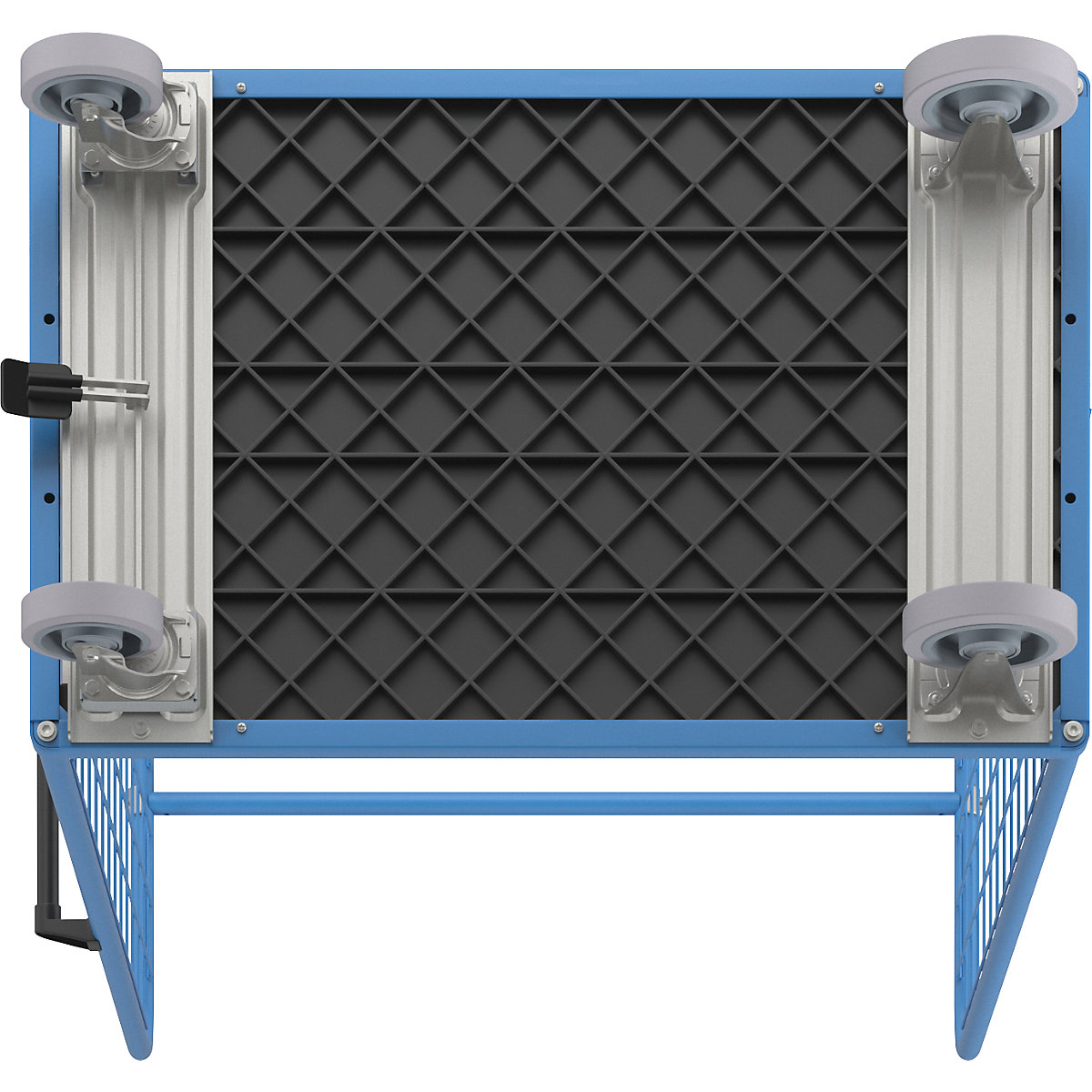 Shelf truck with mesh side panels – eurokraft pro (Product illustration 5)-4