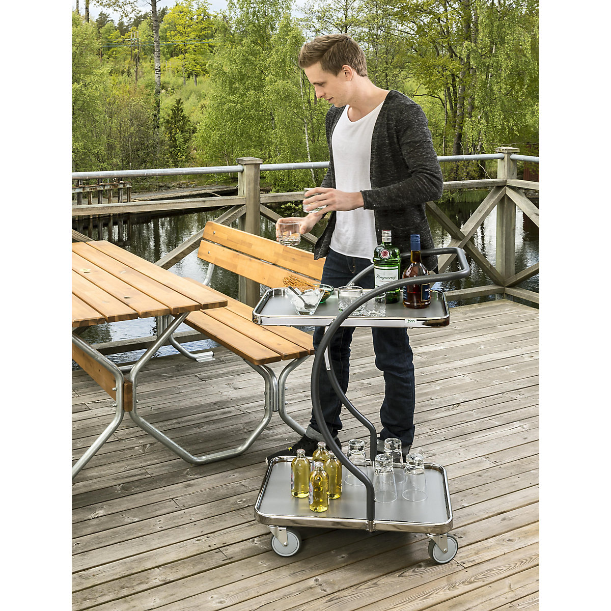 C-LINE shopping and table trolley – Kongamek (Product illustration 10)-9