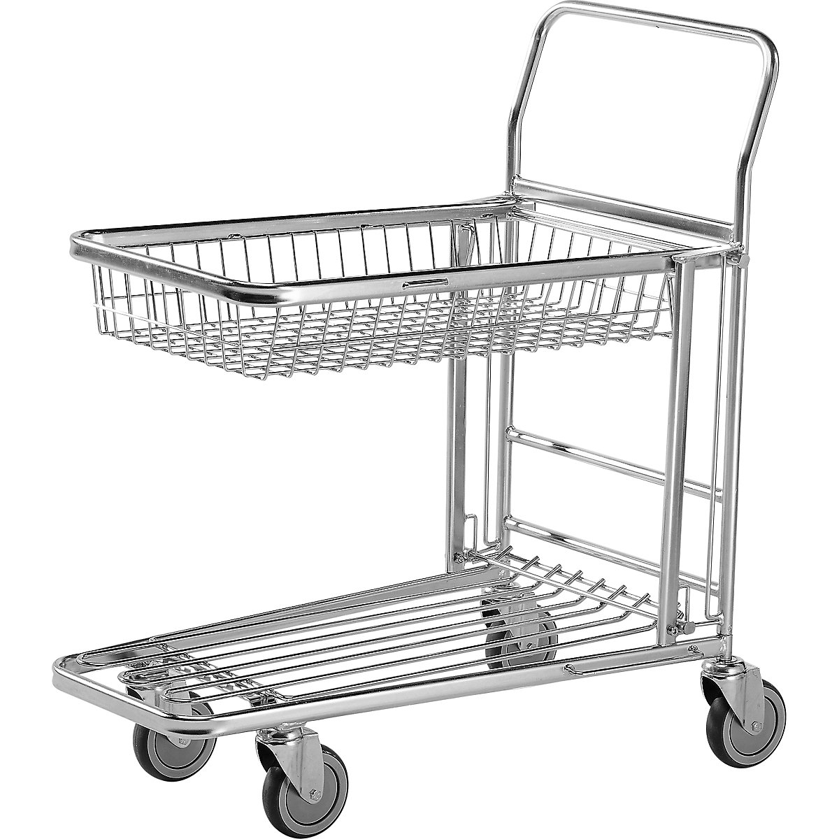 Shopping trolley, zinc plated – Kongamek (Product illustration 18)-17