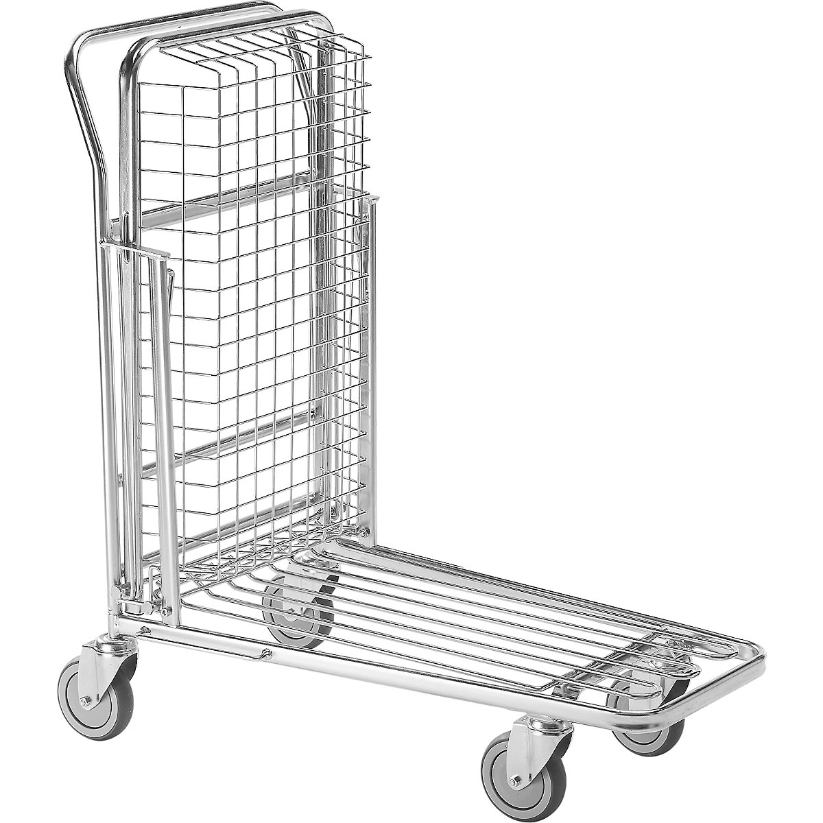 Shopping trolley, zinc plated – Kongamek (Product illustration 2)-1