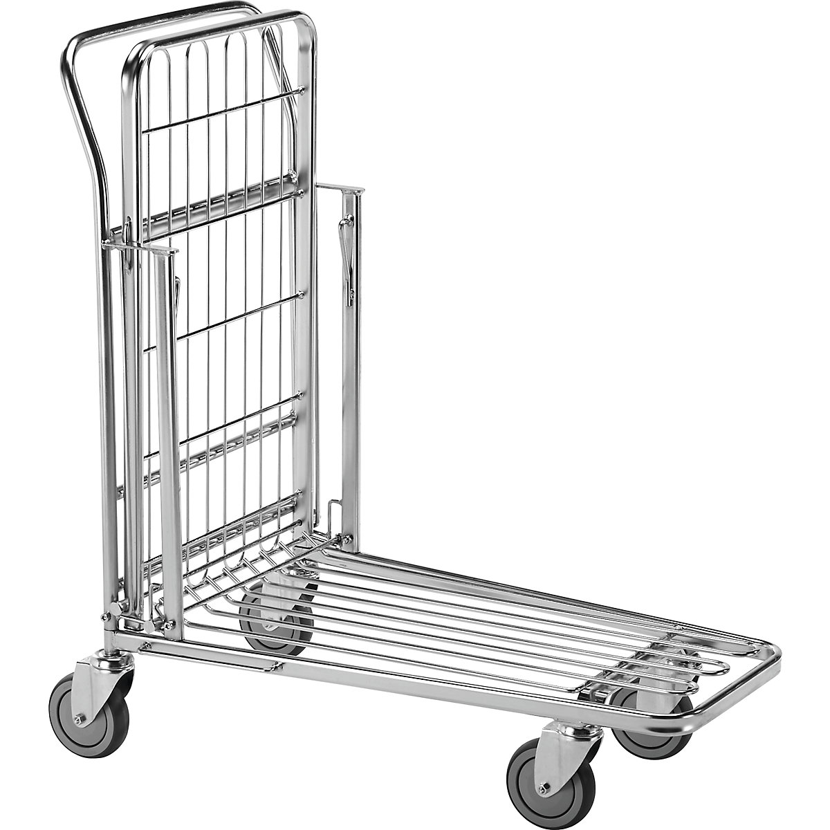Shopping trolley, zinc plated – Kongamek (Product illustration 3)-2