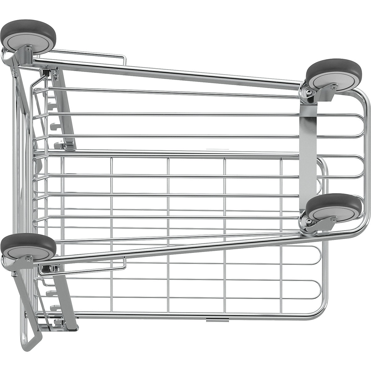 Shopping trolley, zinc plated – Kongamek (Product illustration 15)-14
