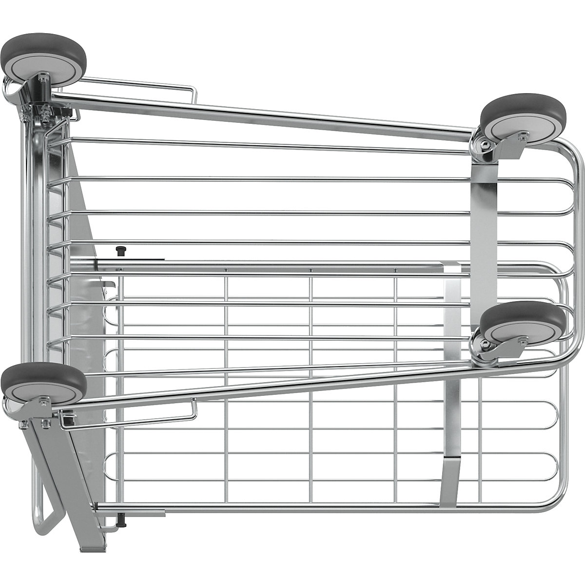 Shopping trolley, zinc plated – Kongamek (Product illustration 16)-15