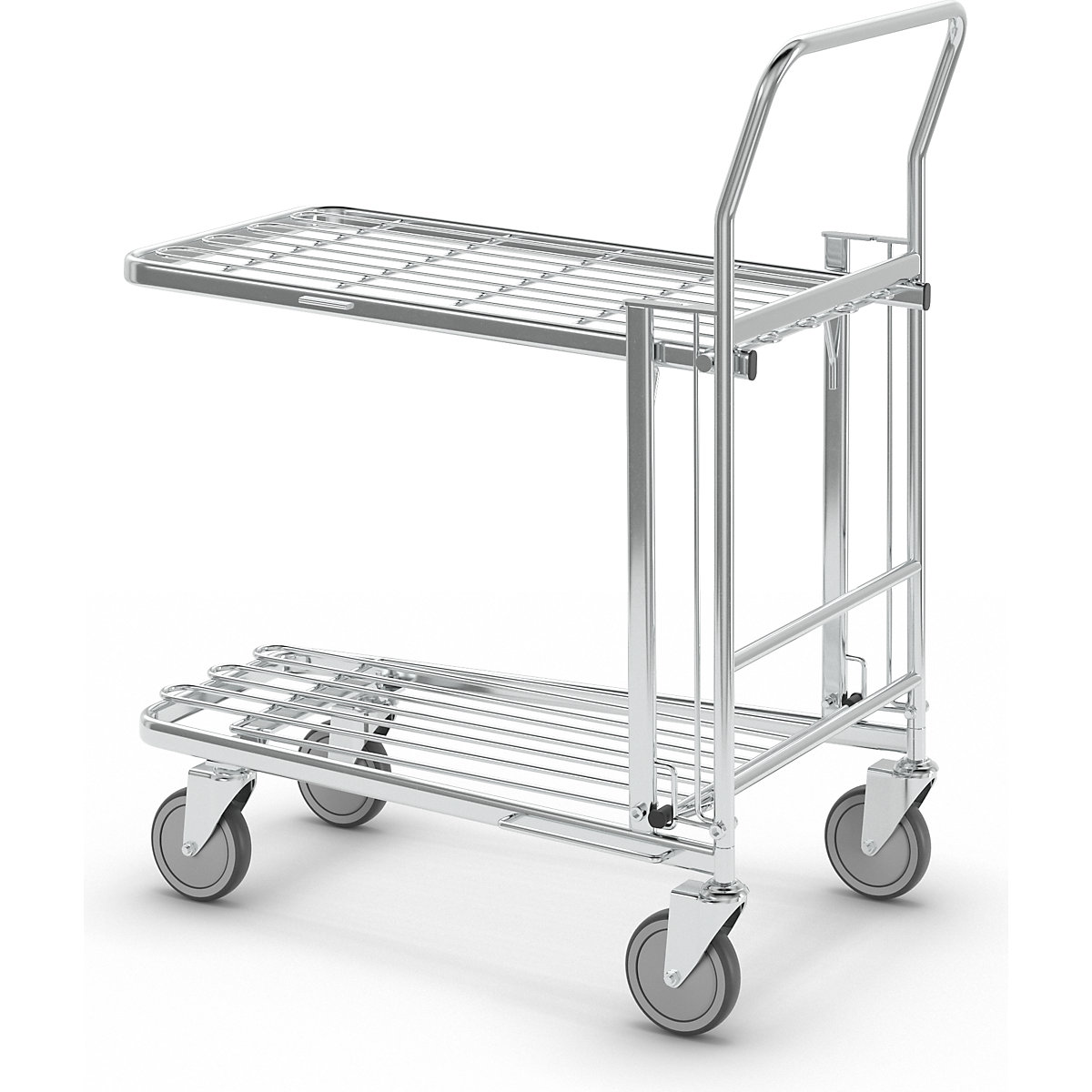 Shopping trolley, zinc plated – Kongamek (Product illustration 19)-18