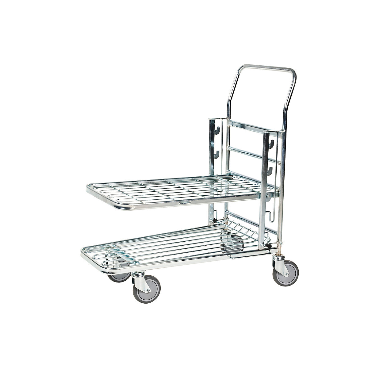 Shopping trolley, zinc plated – Kongamek (Product illustration 17)-16