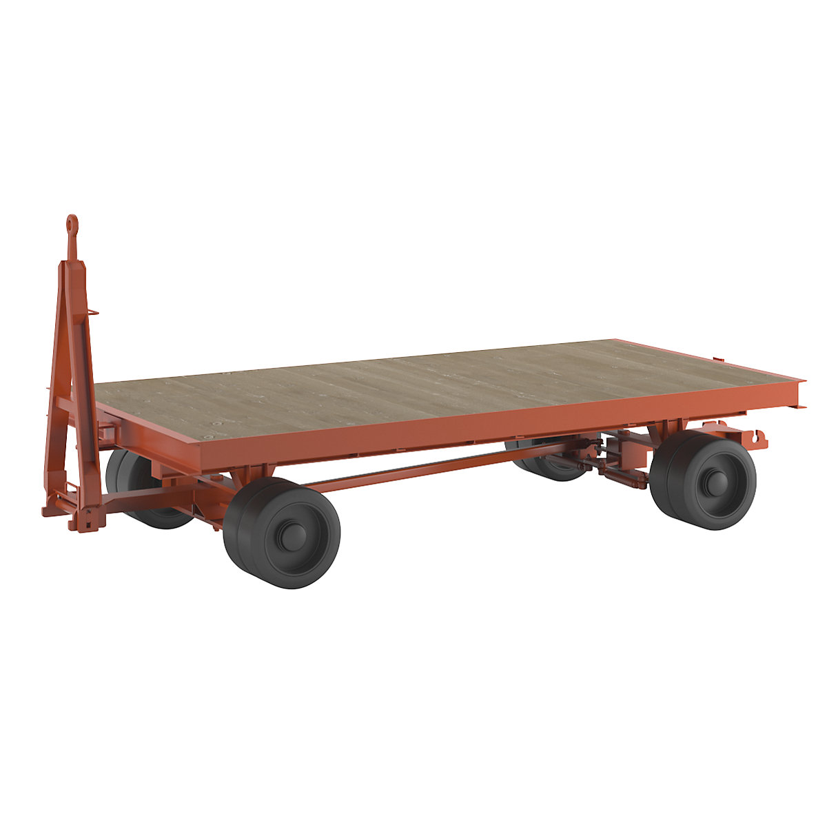 Heavy goods trailer, 16 t, 4 wheel linked ackermann steering, platform 3.2 x 1.6 m-1