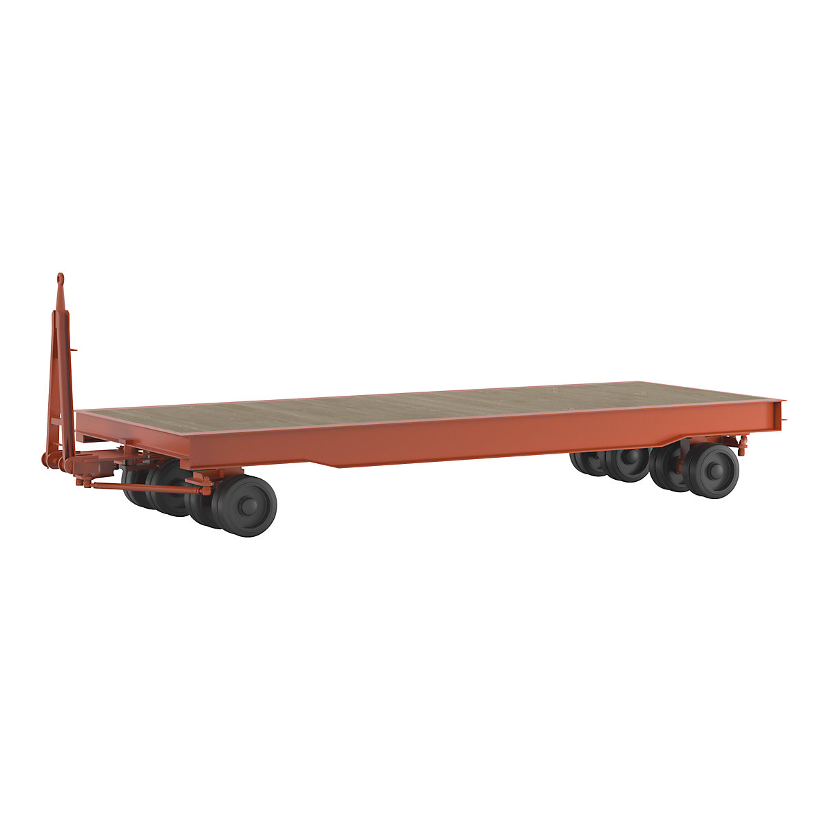 Heavy goods trailer, 20 t, 4-wheel linked Ackermann steering, platform 5.0 x 2.0 m-12