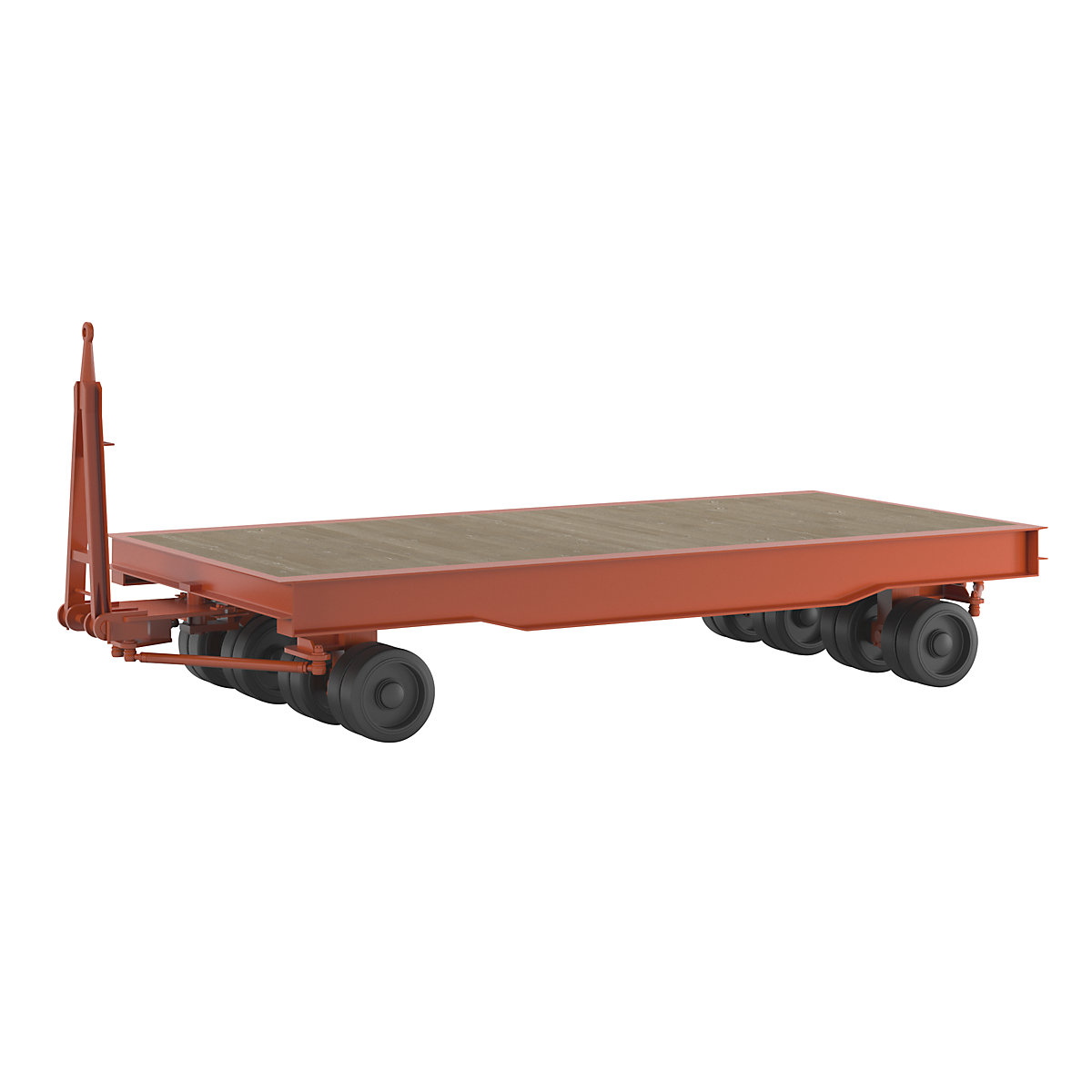 Heavy goods trailer, 25 t, 4-wheel linked Ackermann steering, platform 4.0 x 2.0 m-1