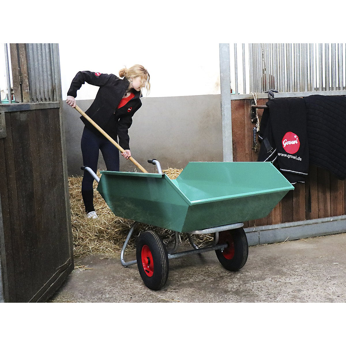 Universal wheelbarrow, galvanized frame (Product illustration 8)-7