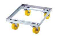 Electrolytically zinc plated dolly