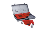 Transport dolly in a practical plastic case