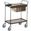 Mail distribution/suspension file trolley
