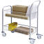 Mail distribution trolley