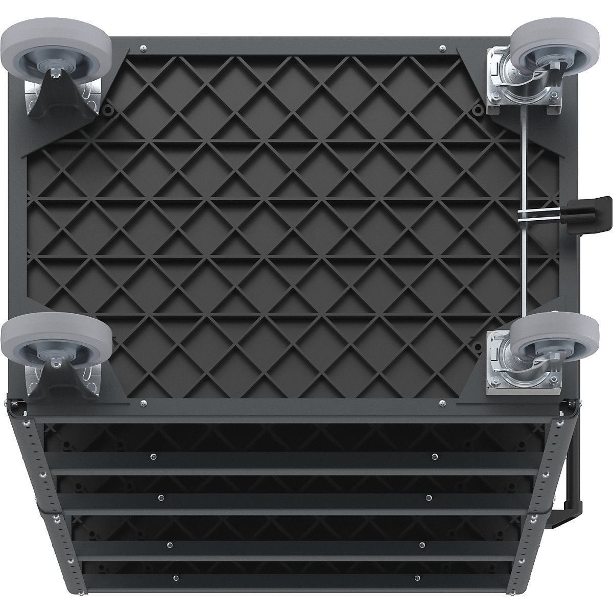 Etagewagen CustomLine, 4 zijden open – eurokraft pro (Productafbeelding 17)-16