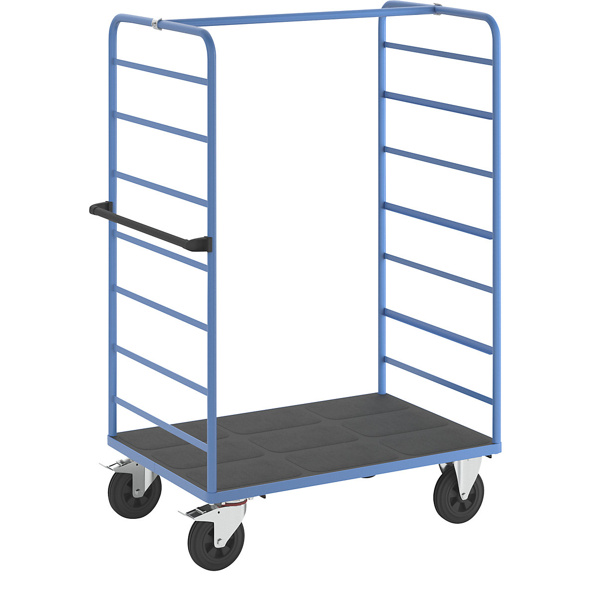 Etagewagen – eurokraft pro, 2 zijwanden, laadvlak 1175 x 800 mm, massief rubber-1