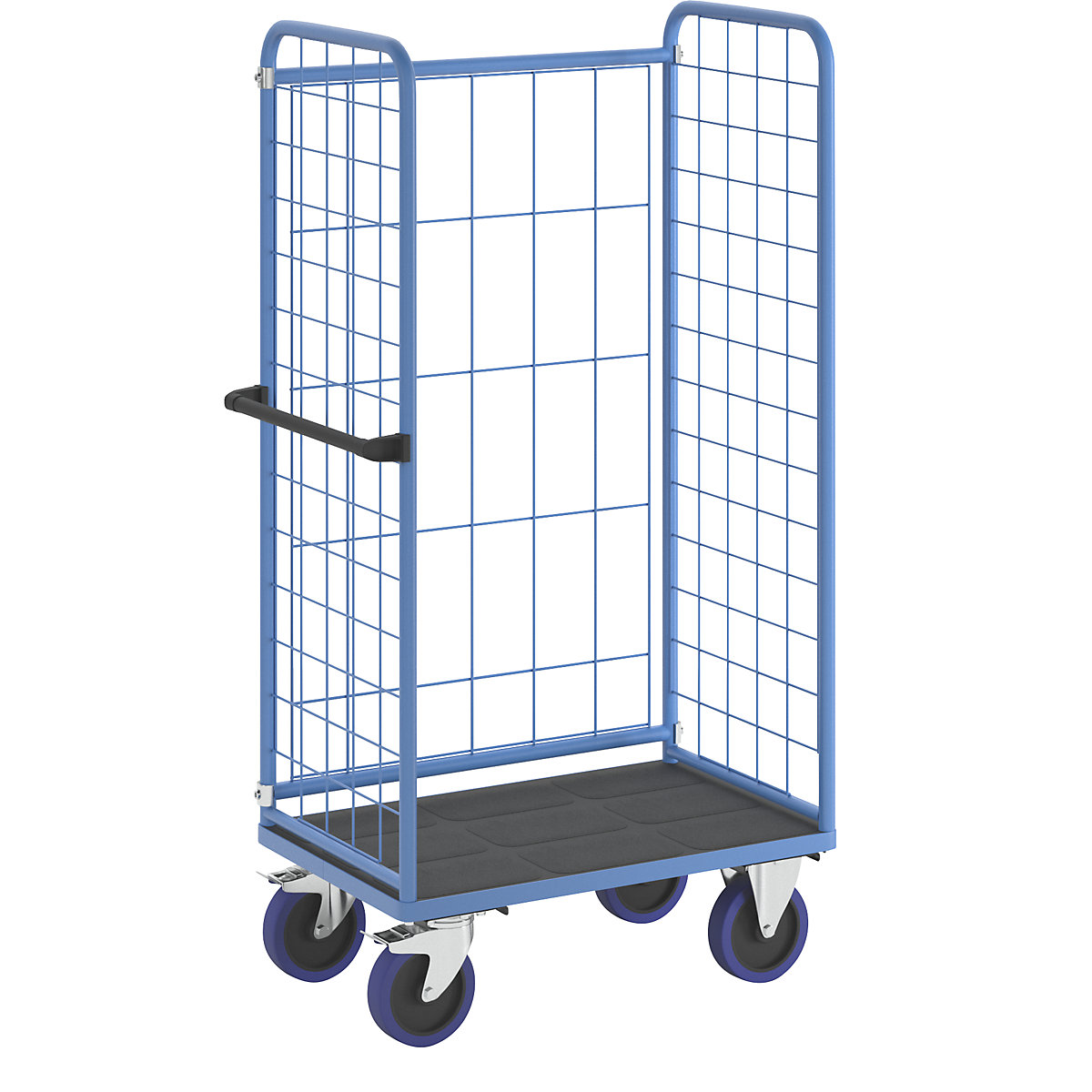 Etagewagen – eurokraft pro, met 3-zijdige gaaswanden, laadvlak-l x b = 940 x 630 mm-1