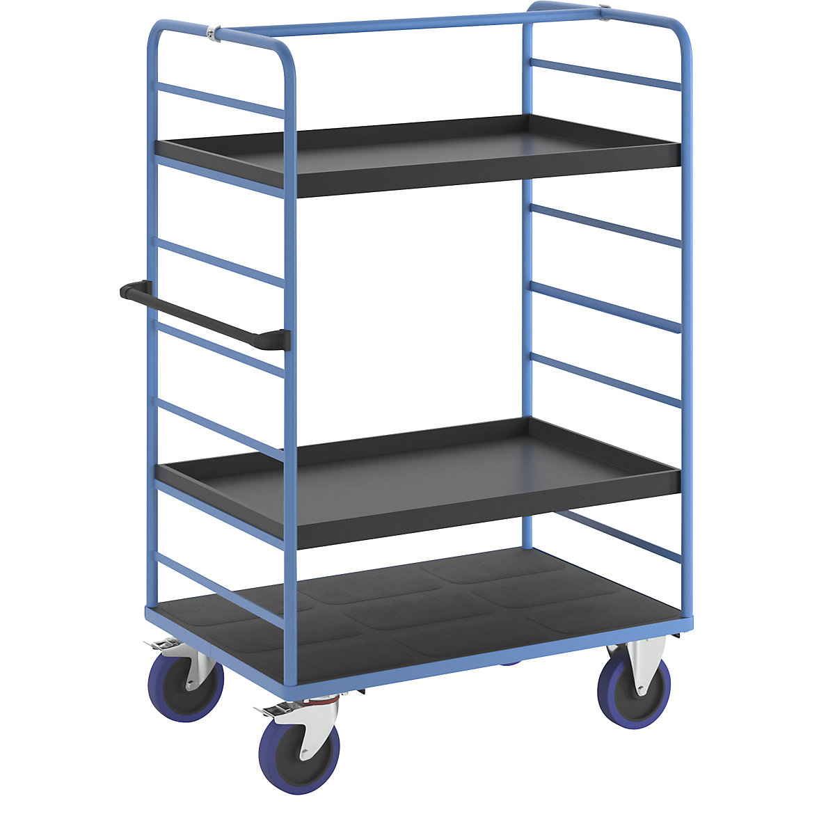 Etagewagen – eurokraft pro, met 2 zijwanden, undefined-10