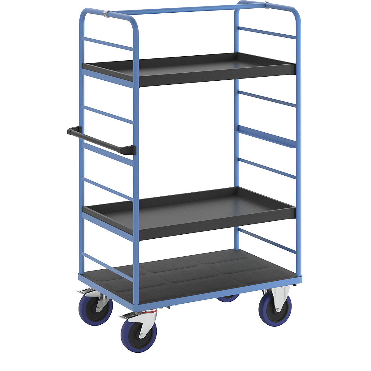 Etagewagen – eurokraft pro, met 2 zijwanden, undefined-2