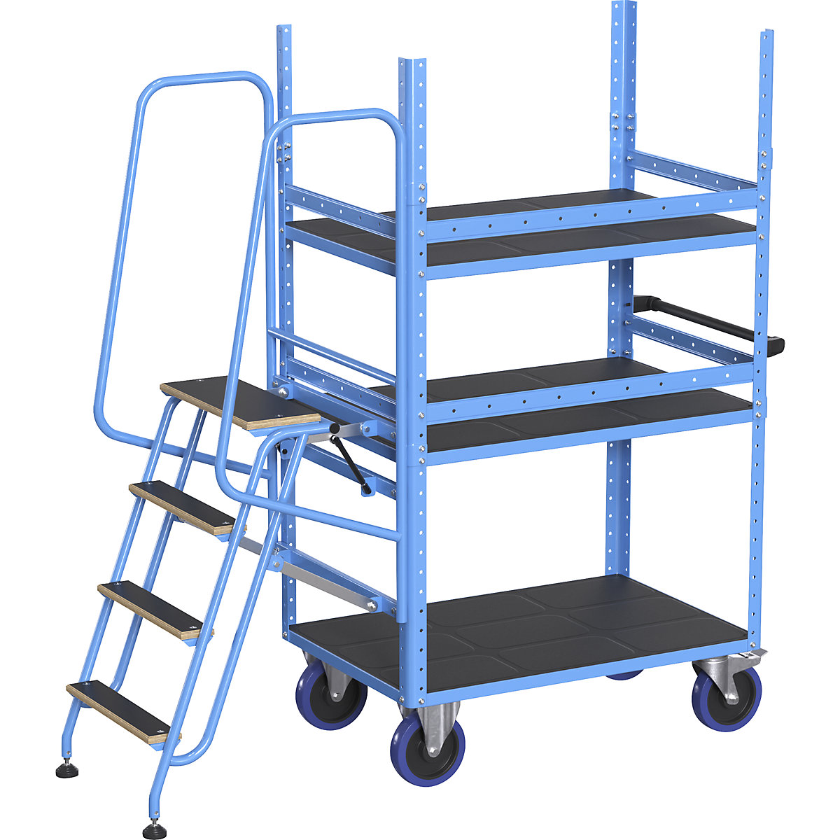 Laddermodule met balustrade – eurokraft pro (Productafbeelding 6)-5