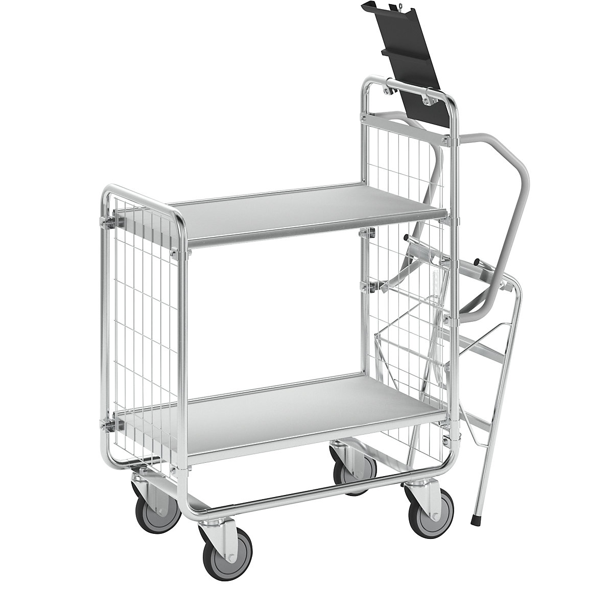 Ladderwagen SERIE 100 – HelgeNyberg, 2 etages, l x b x h = 1020 x 460 x 1120 mm-1