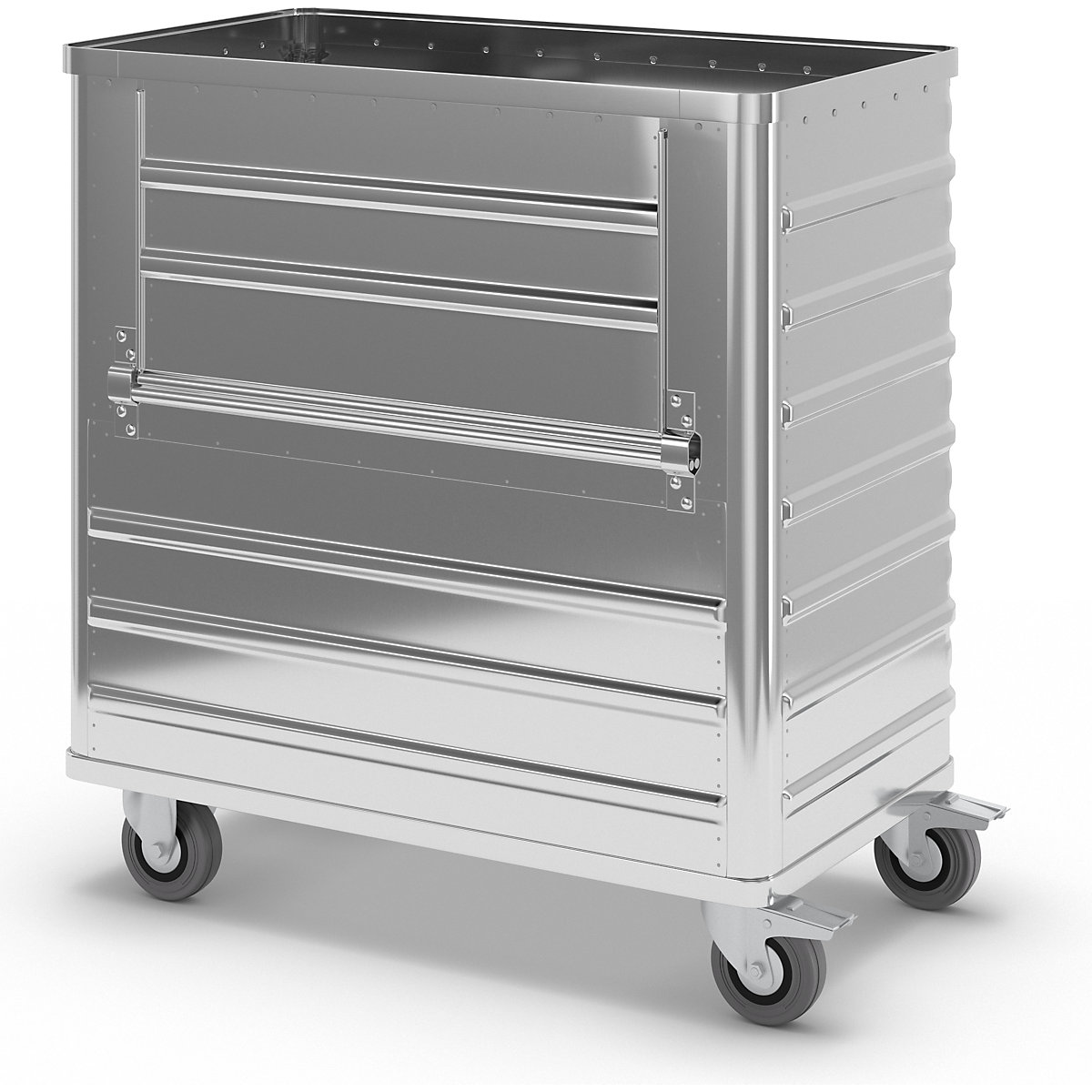Kastwagen van aluminium, neerklapbare zijwand – Gmöhling (Productafbeelding 2)-1