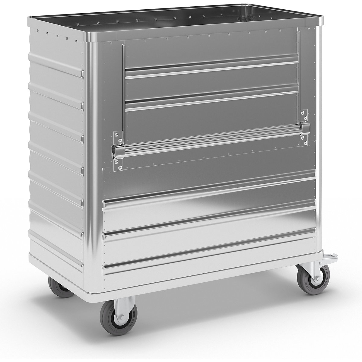 Kastwagen van aluminium, neerklapbare zijwand – Gmöhling
