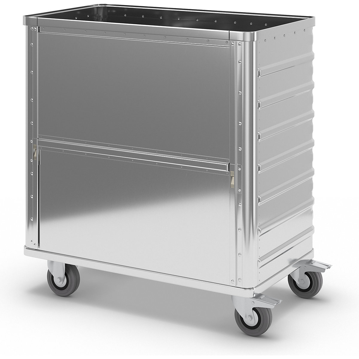 Kastwagen van aluminium, neerklapbare zijwand – Gmöhling (Productafbeelding 3)-2