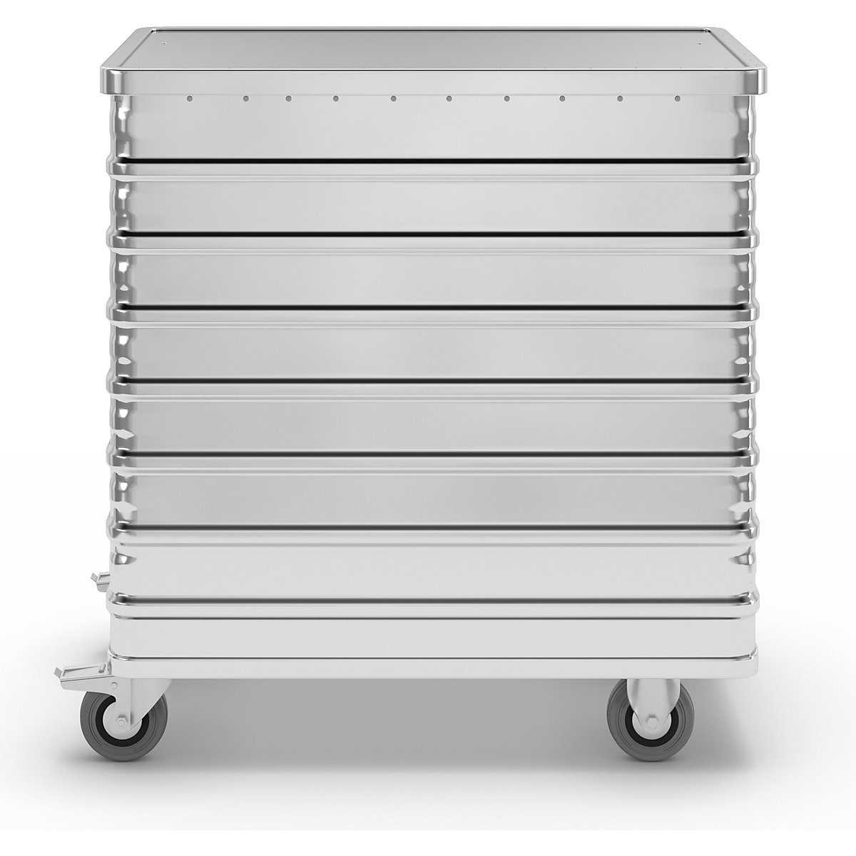 Kastwagen van aluminium, neerklapbare zijwand – Gmöhling (Productafbeelding 3)-2