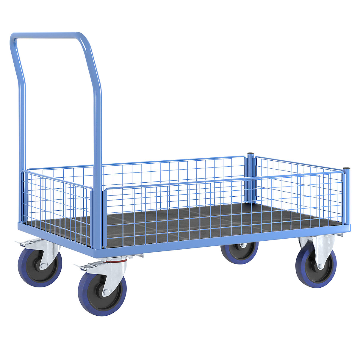 Platformwagen met halfhoge roosters – eurokraft pro (Productafbeelding 5)-4