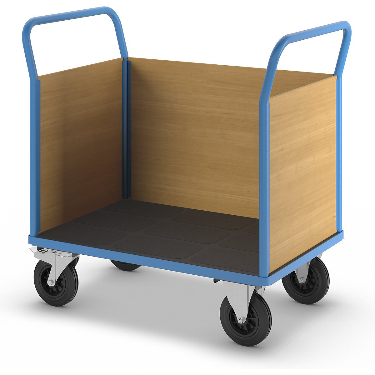 Platformwagen met houten wanden – eurokraft pro (Productafbeelding 6)-5