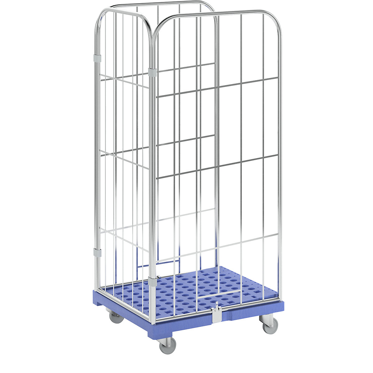 Rolcontainer met schuin legbord