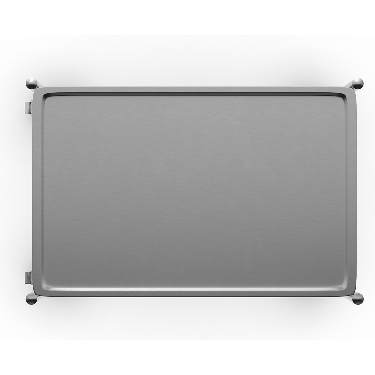Roestvast stalen etagewagen, gelast – Kongamek (Productafbeelding 4)-3