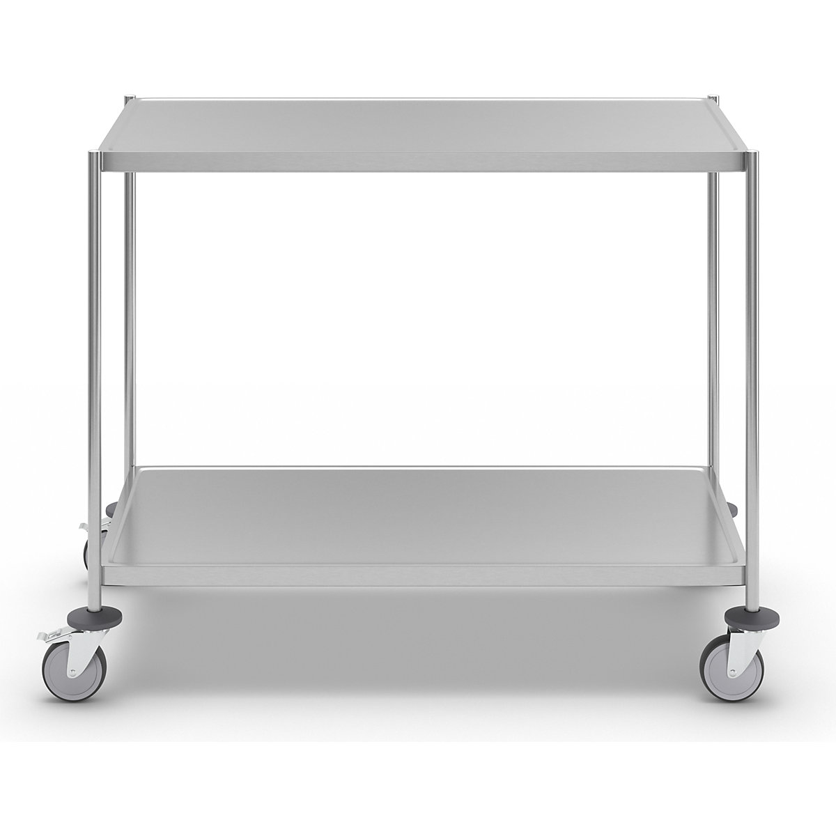 Roestvast stalen etagewagen, gelast – Kongamek (Productafbeelding 4)-3