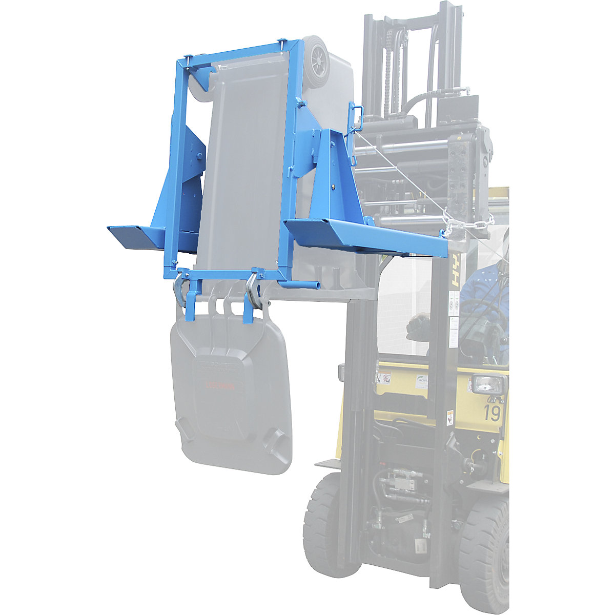 Basculador para contentor de lixo – eurokraft pro (Imagem do produto 4)-3