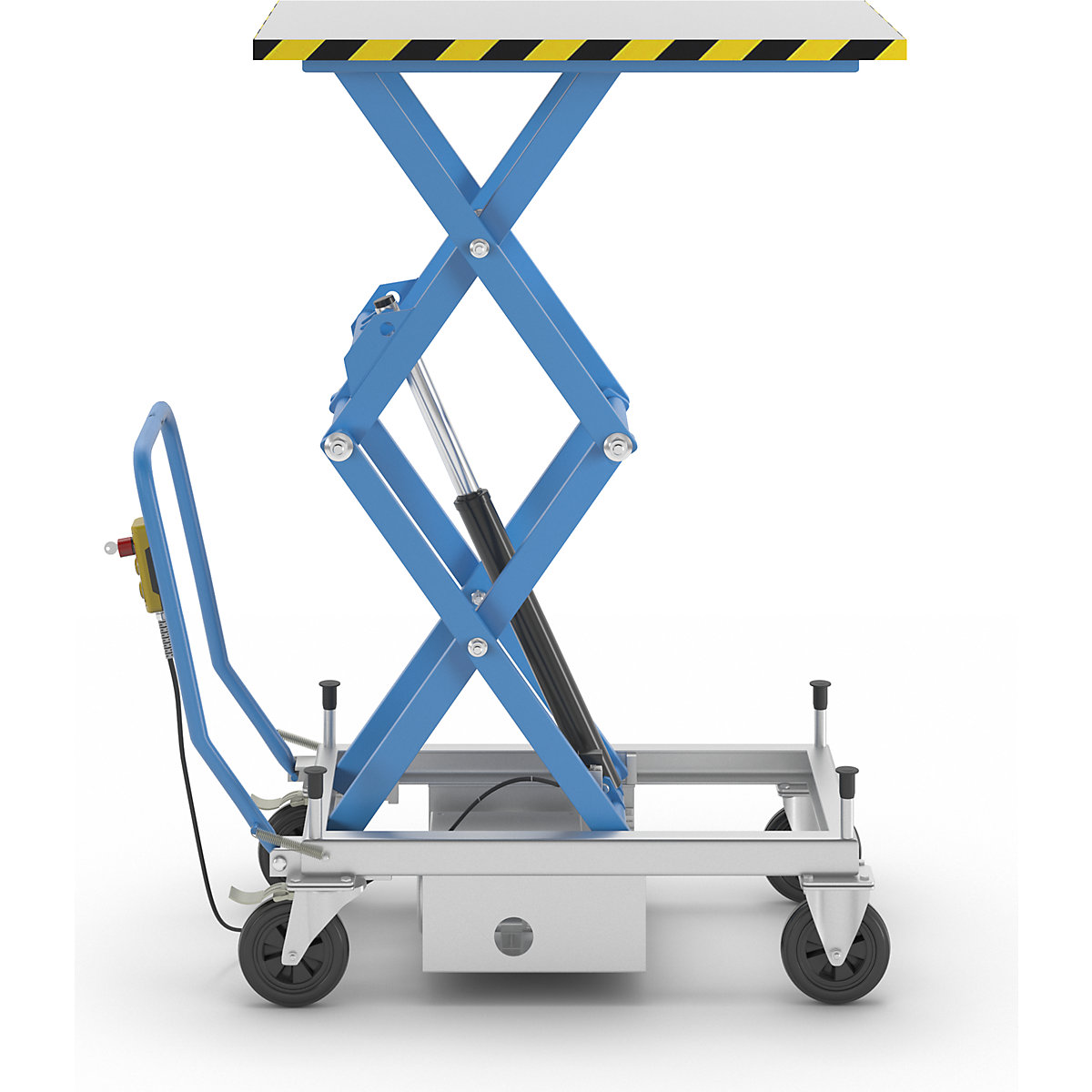 Carro com plataforma de elevação de tesoura dupla – eurokraft pro (Imagem do produto 5)-4